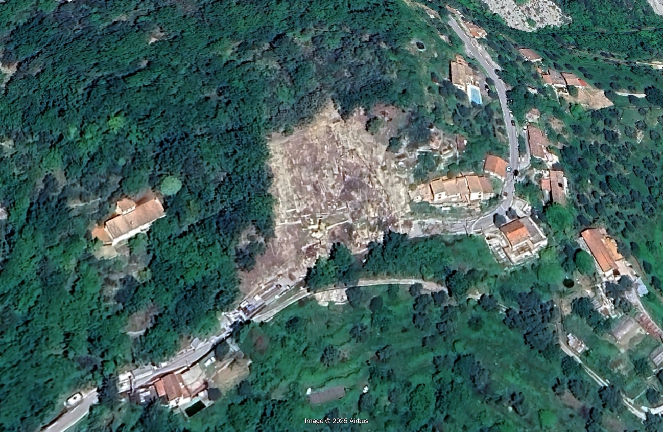 Vue aérienne du site ©Google Earth - Airbus